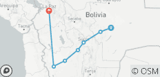  10 Dagen Essentieel en natuurlijk Bolivia: van Santa Cruz naar de salar de Uyuni - 7 bestemmingen 