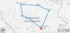  Bosnia Year-round off-the-beaten-path 6-day round tour from Sarajevo. Explore UNESCO sites and medieval gems. Ottoman Empire legacy. Impressive landscapes. Step back in time. Wander through the fortified cities of the Bosnian Kingdom. Stunning nature - 7 destinations 