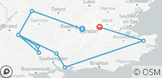  Les joyaux du sud de l\'Angleterre - 8 jours/7 nuits (from Windsor to Londres) - 10 destinations 