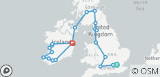  Goût de la Grande-Bretagne et de l\'Irlande - 14 jours/13 nuits (23 destinations) - 23 destinations 