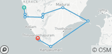  Kerala &amp; Tamil Nadu Trails By G Experiences (en anglais) - 10 destinations 