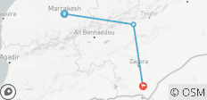  Circuit de 3 jours dans le désert du Sahara de Marrakech à M\'Hamid et la vallée du Drâa - 3 destinations 