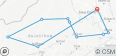  Rajasthan &amp; Taj Mahal Heritage Trails By G Experiences (en anglais) - 10 destinations 