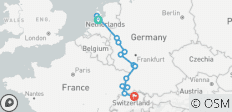  Vroeg Seizoen op de Rijn 2027 - 8 Dagen (van Amsterdam naar Zurich) - 14 bestemmingen 