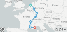  Ontdek de rivieren Rijn &amp; Rhône 2027 - 15 Dagen (28 bestemmingen) - 28 bestemmingen 