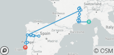  Descubre el Sur de Francia y Portugal: De Niza a Lisboa - 34 destinos 