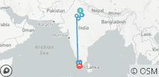  North India Heritage &amp; Kerala Trails By G Experiences - 13 destinations 