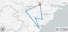  Autoguiado Mai Chau - Pu Luong 6 Días - 6 destinos 