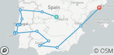  Ultieme Spanje en Portugal Verkenner (Superieur) - 15 dagen - 17 bestemmingen 