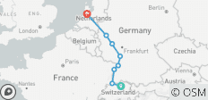  Rhine Highlights 2027 - 8 Days (from Zurich to Amsterdam) - 8 destinations 