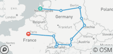 Van Amsterdam naar Parijs - 12 bestemmingen 