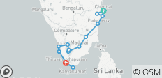  Kerala &amp; Tamil Nadu Explorer Trails By G Experiences (en anglais) - 15 destinations 