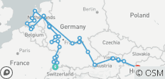  Jewels of Europe &amp; Romantic Rhine &amp; Moselle 2027 - 29 Days (from Huningue to Budapest) - 53 destinations 
