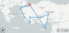  Merveilles de la Turquie avec Cyprus Sun - 11 destinations 