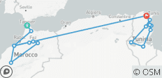  Morocco &amp; Tunisia Premium 14 Nights | 15 Days - 20 destinations 