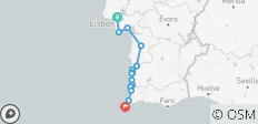  Die Herausforderung der Wilden Küste (7 Tage) (von Lissabon bis Sagres) - 15 Destinationen 