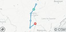  Burgund - Kanäle und Weinberge - 7 Destinationen 