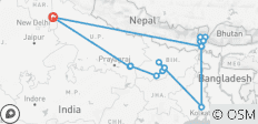  Panorama de l\'Inde du Nord et de l\'Est avec sentier bouddhiste par G Experiences - 15 destinations 