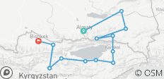  Tailor-made 12 Days Private Kazakhstan &amp; Kyrgyzstan Nature Tour - 13 destinations 