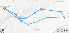  Expérience de 5 jours dans les montagnes de l\'Atlas et le désert du Sahara - 13 destinations 