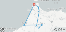  Escapade au nord du Maroc - 5 jours de culture, d\'histoire et de charme côtier - 8 destinations 