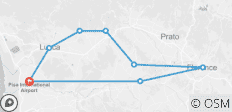  Cycle Pisa to Florence - 8 destinations 