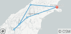  Maravillas del Sur de Nueva Zelanda - Viaje de 10 días - 6 destinos 