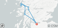  2 Daagse Schotse Hooglanden &amp; de Jacobiet Stoomtrein vanuit Glasgow - 10 bestemmingen 