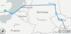  London to Vienna Trail (Standard, Sommer ( Bis März \'27), Start London, Alter 18-22) - 9 Destinationen 