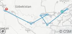  Les points forts de l\'Ouzbékistan (13 jours) - 8 destinations 