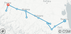  Gran Recorrido por Emilia-Romaña de Rávena a Parma (13 días) - 13 destinos 