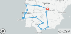  Exploration du Portugal et de l\'Andalousie - 14 jours - 20 destinations 