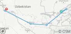  Voyagez dans le temps - l\'Ouzbékistan vous attend. - 6 destinations 