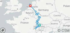 Hoogtepunten van de Rijn met Zwitserland 2027 - 12 Dagen (van Zurich naar Amsterdam) - 21 bestemmingen 