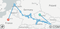  Juwelen van Europa met Praag &amp; Parijs 2027 - 21 Dagen (25 bestemmingen) - 25 bestemmingen 