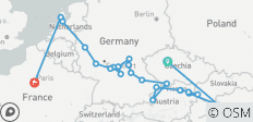  Juwelen van Europa met Praag &amp; Parijs 2027 - 21 Dagen (23 bestemmingen) - 23 bestemmingen 