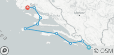  Dubrovnik to Split/Trogir one-way cruise K275 - MS President 2026 - 9 destinations 