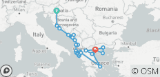  Het beste van de Balkan - Kroatië, Montenegro, Albanië en Griekenland (20 dagen) - 34 bestemmingen 