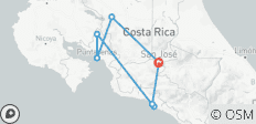  Erkundung der Schätze Costa Ricas - 8 Tage - 7 Destinationen 