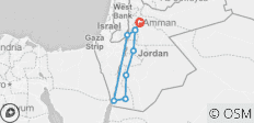  Jordan Dana Trek to Petra and Wadi Rum - 9 destinations 