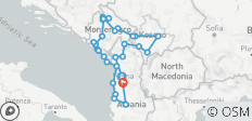  Across the Balkans 13 Days - 28 destinations 