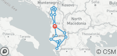  Albanië - Buitenaards (13 dagen) - 18 bestemmingen 