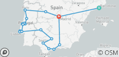  Spanje &amp; Portugal Grand Tour - 15 dagen - 20 bestemmingen 