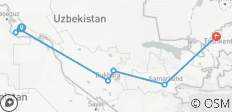  Circuit privé culturel et dans le désert en Ouzbékistan - 7 jours - 7 destinations 
