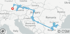  Eastern Europe &amp; Balkans Unveiled &amp; Gems of the Danube 2027 - 16 Days (26 destinations) - 26 destinations 