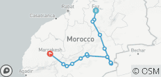  3 Dagen en 2 Nachten Sahara Tocht van Fes naar Marrakech - 17 bestemmingen 