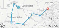  12 Dagen | Oezbekistan-Turkmenistan Zijderoute Avontuur - 12 bestemmingen 