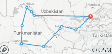  11-daagse rondreis door Oezbekistan &amp; Turkmenistan - 12 bestemmingen 