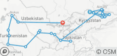  Viaje personalizado de 21 días por Asia Central, con guía y conductor privados - 29 destinos 