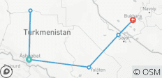  5 Tage in Turkmenistan von Aschgabat nach Buchara - 6 Destinationen 